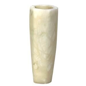 Otradnenskaya Mid Century Russian Alabaster 6 5/8" Vase Art Display with Tag